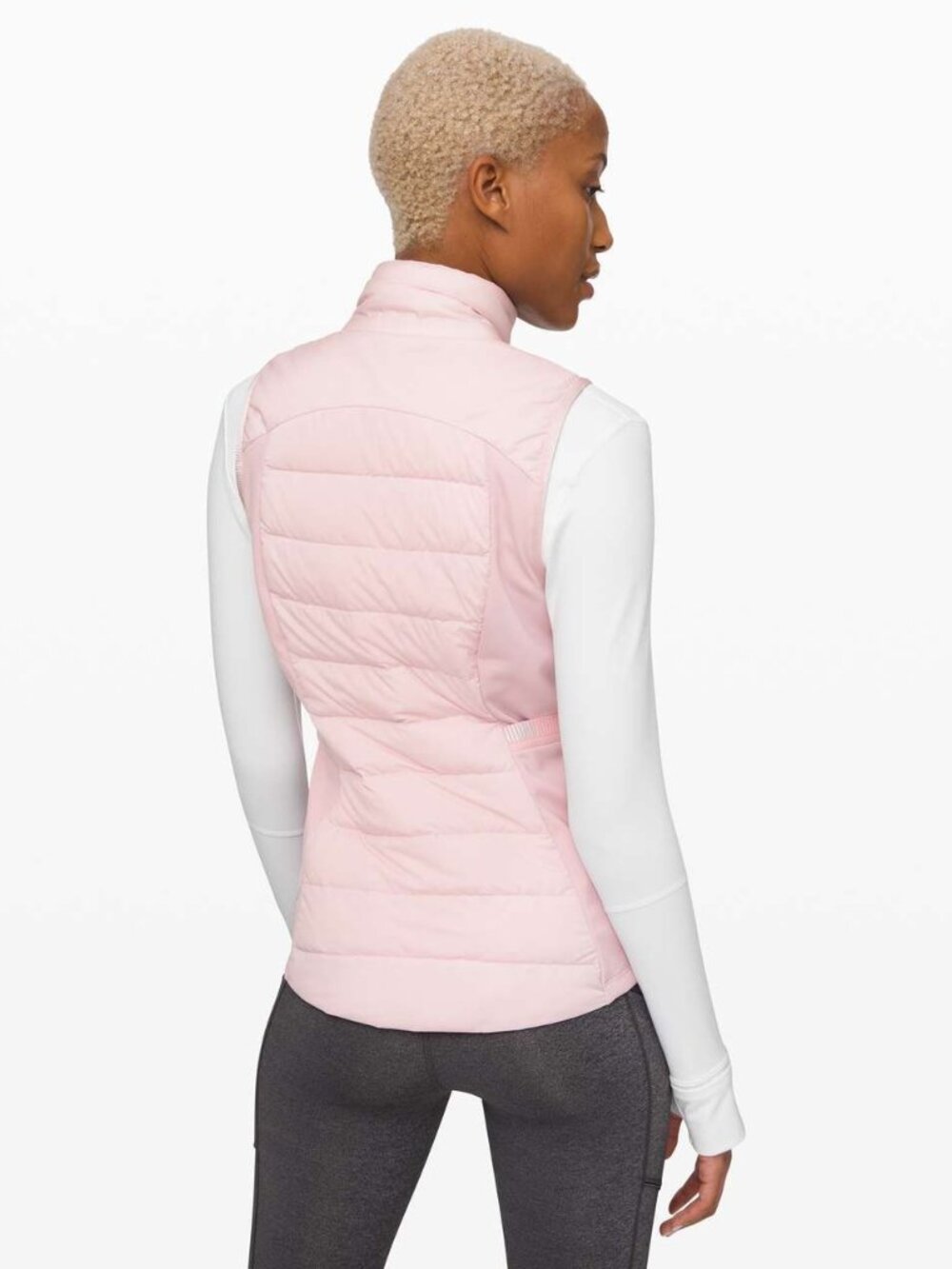 Lululemon Down For It All Vest - Porcelain Pink - Size 10 - Picture 6 of 6